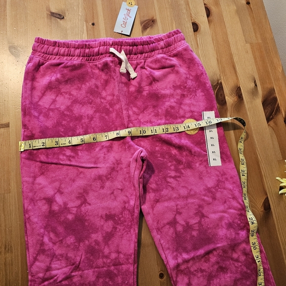 Cat & Jack - Kids' Tie-dye Jogger Pants Size L, XL Dark Pink - Picture 8 of 10